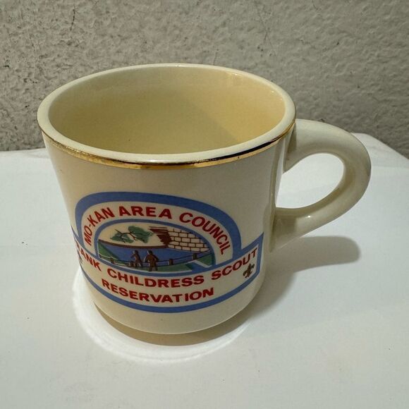1973 Frank Childress Scout Reservation Mug, Mo-Kan Area Council - Picture 2 of 3